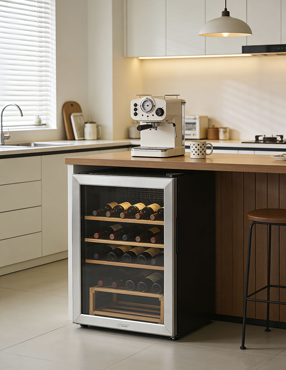 Cava de vinos HUW27MS2F capacidad 25 botellas 4