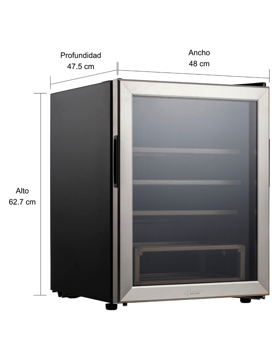 Cava de vinos HUW27MS2F capacidad 25 botellas 5