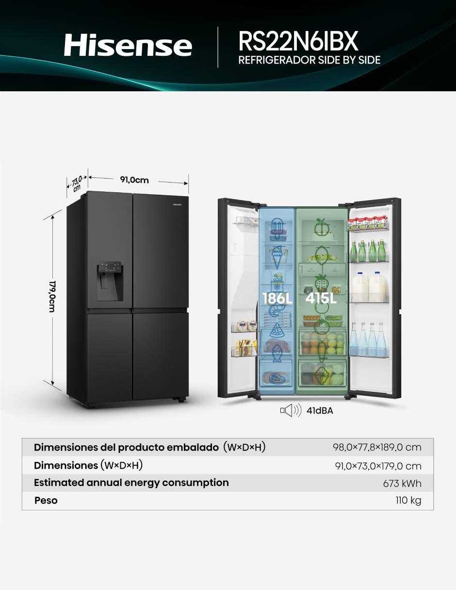 Refrigerador dúplex 22 pies cúbicos inverter y no frost y fábrica de hielo RS22N6IBX 8