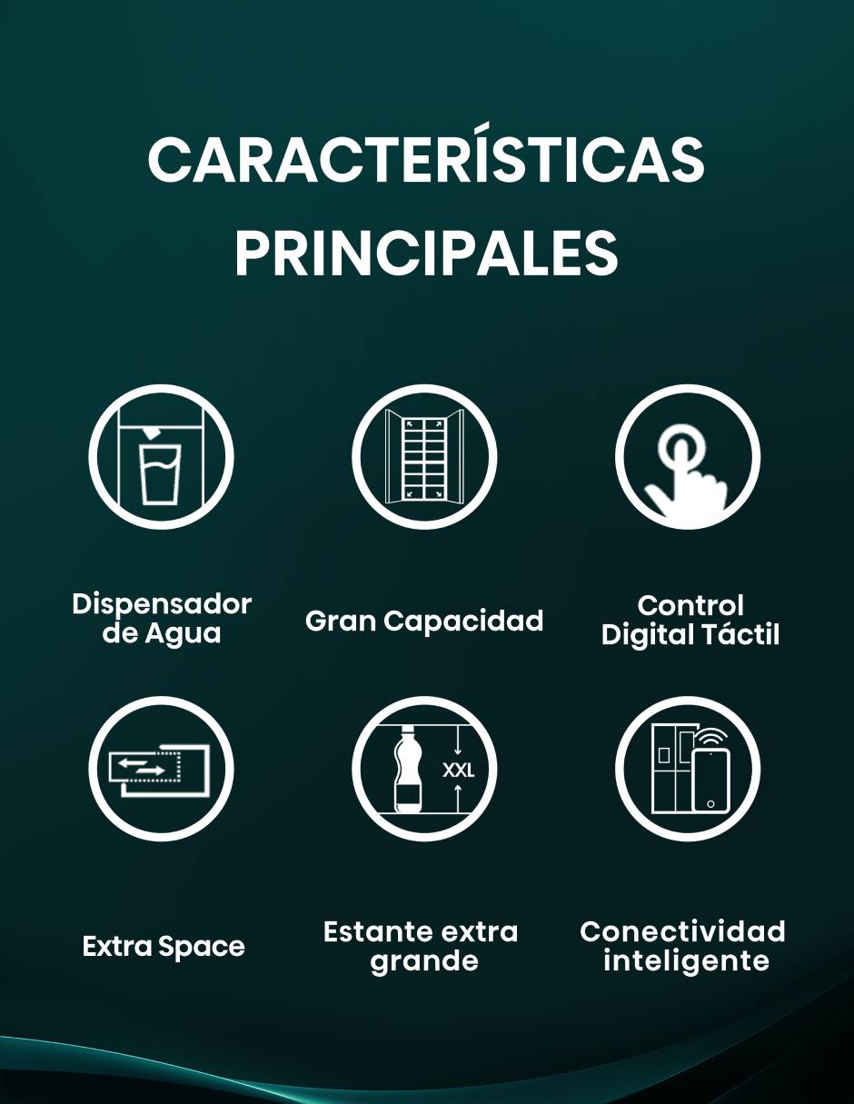 Refrigerador dúplex 22 pies cúbicos inverter y no frost y fábrica de hielo RS22N6IBX 5
