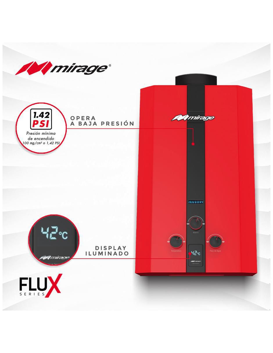 Calentador de paso MBF10BB 10 l gas lp 3