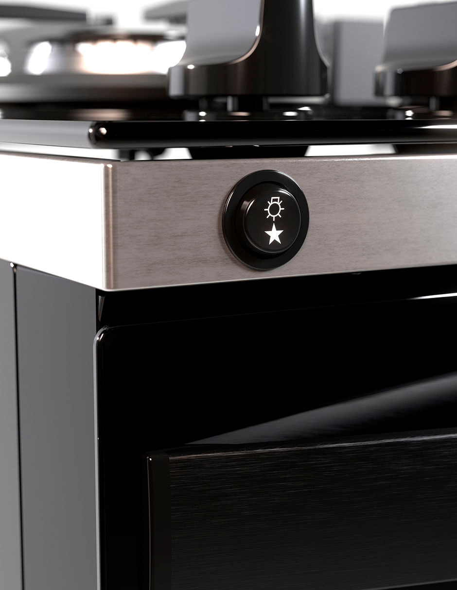 Estufa de piso a gas lp 77.6 cm WFD5LABNUW de 5 quemadores 2