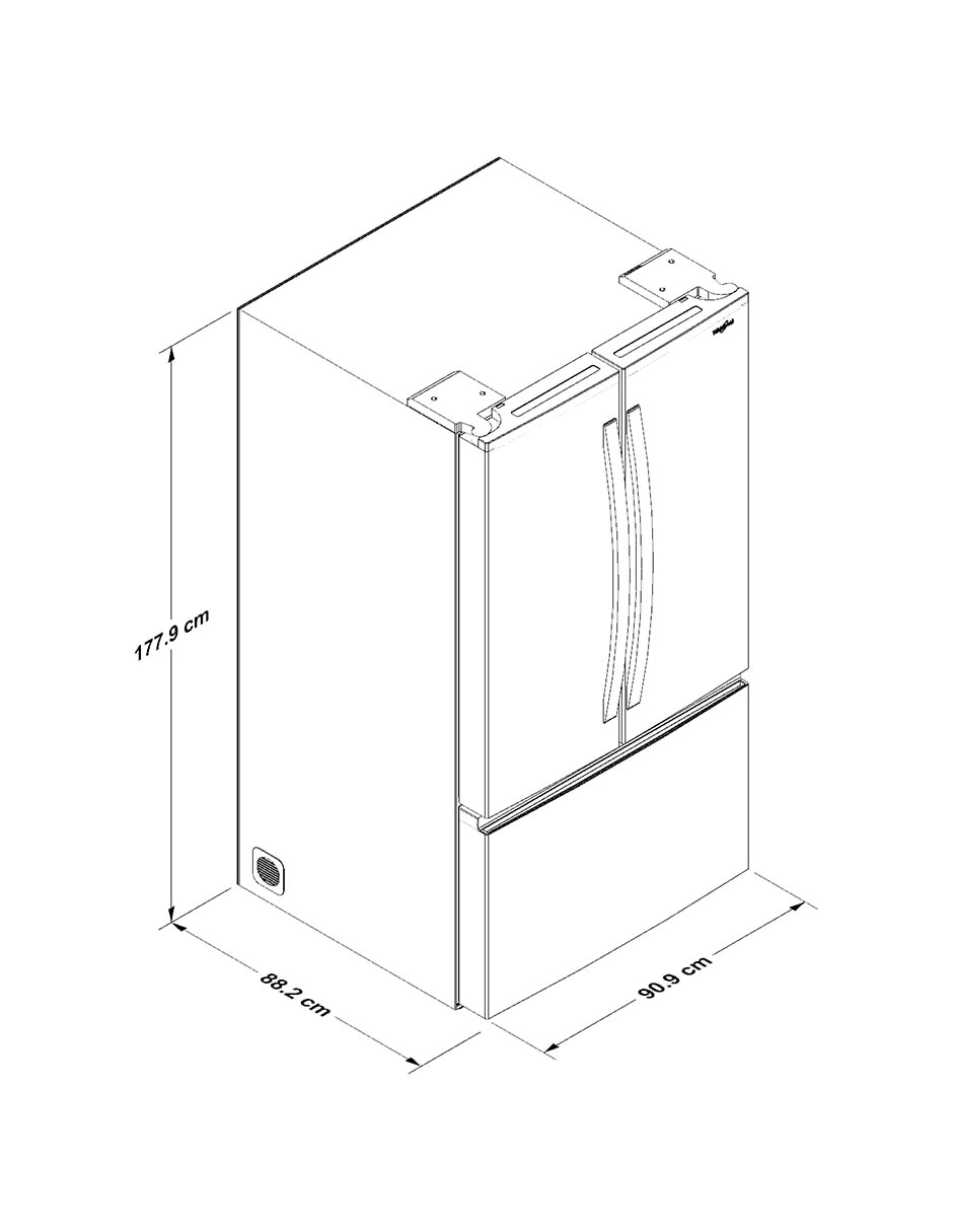Refrigerador french door 31 pies cúbicos fábrica de hielo WRFF3136SB 15