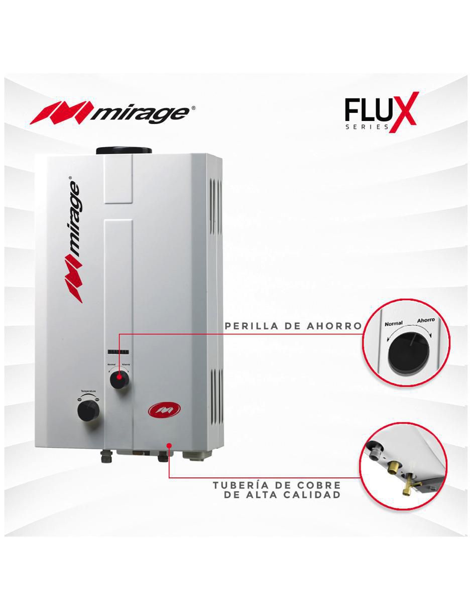 Calentador de paso mbf06ed 6 L gas LP 3
