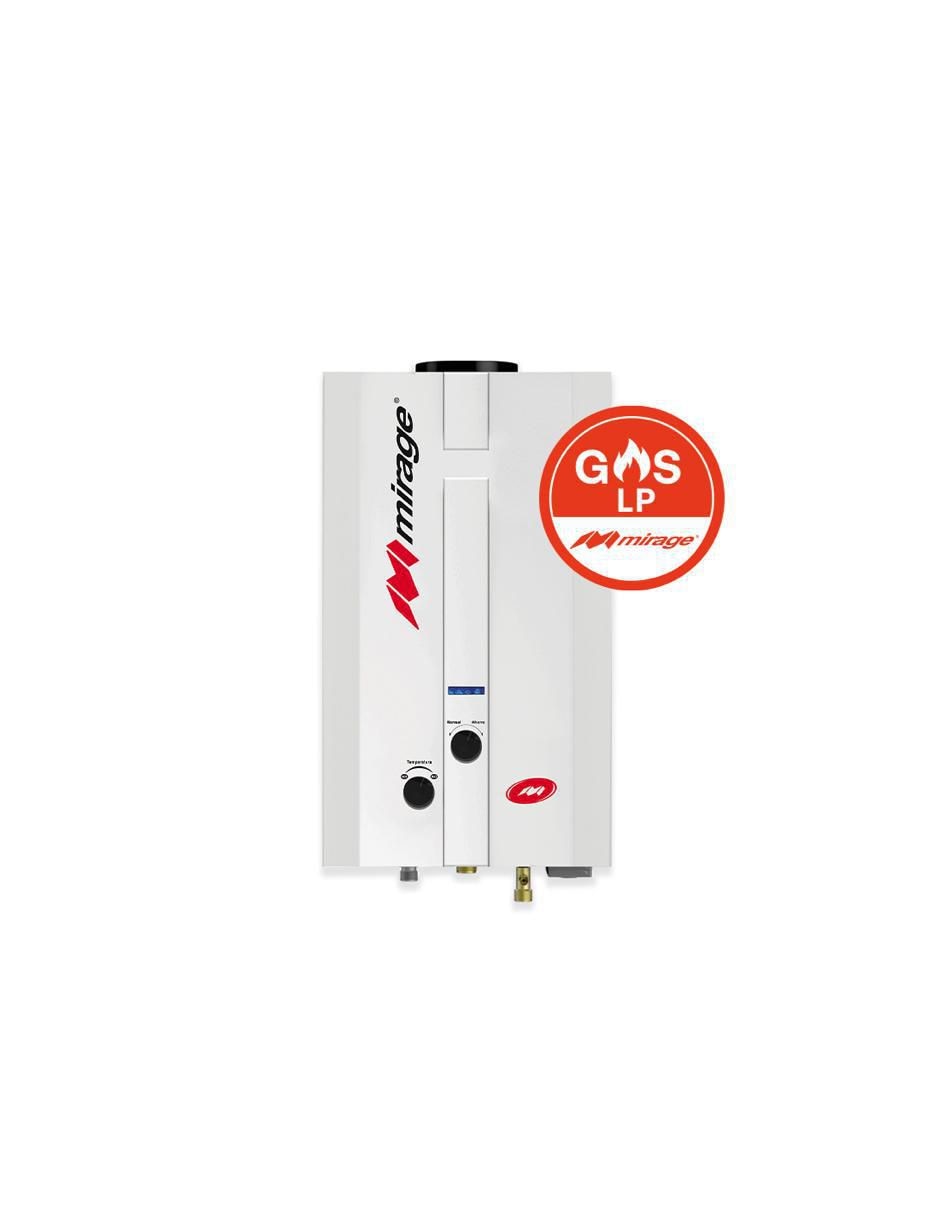 Calentador de paso mbf06ed 6 L gas LP 4