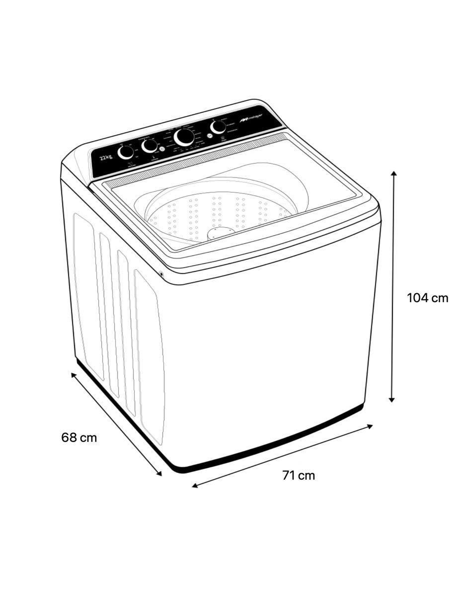 Lavadora automática carga superior lma022g 4