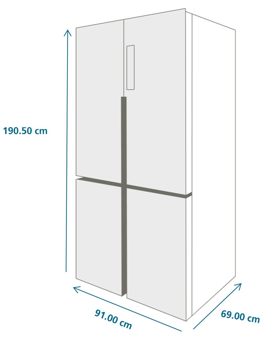 Refrigerador bottom mountno 21 pies cúbicos inverter no frost MTM600JKLBG0 10