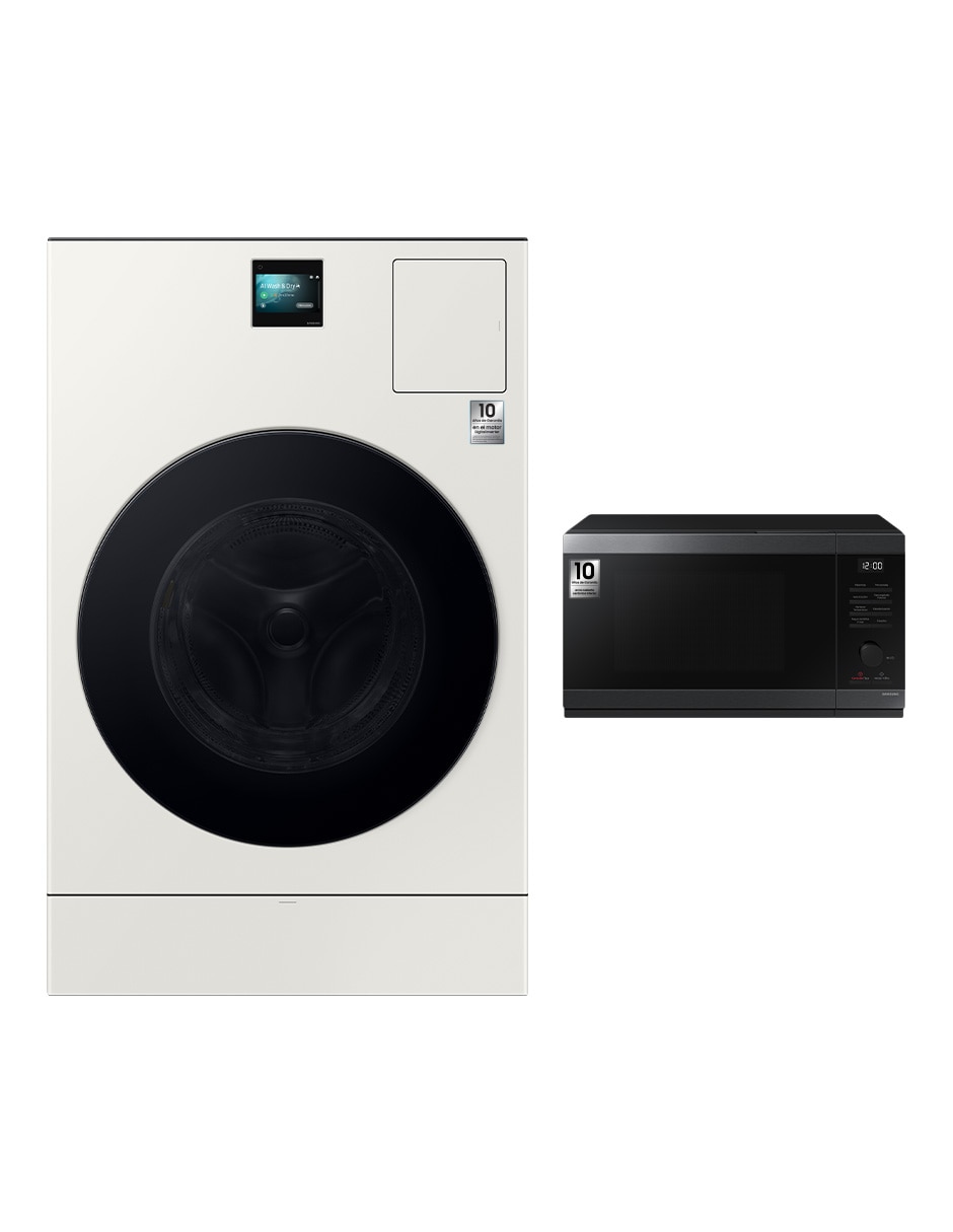 Combo Lavasecadora +Horno de microondas eléctrica 26 kg 15 kg F-WD26FBMS32AX Combo Lavasecadora +Horno de microondas eléctrica 26 kg 15 kg F-WD26FBMS32AX
