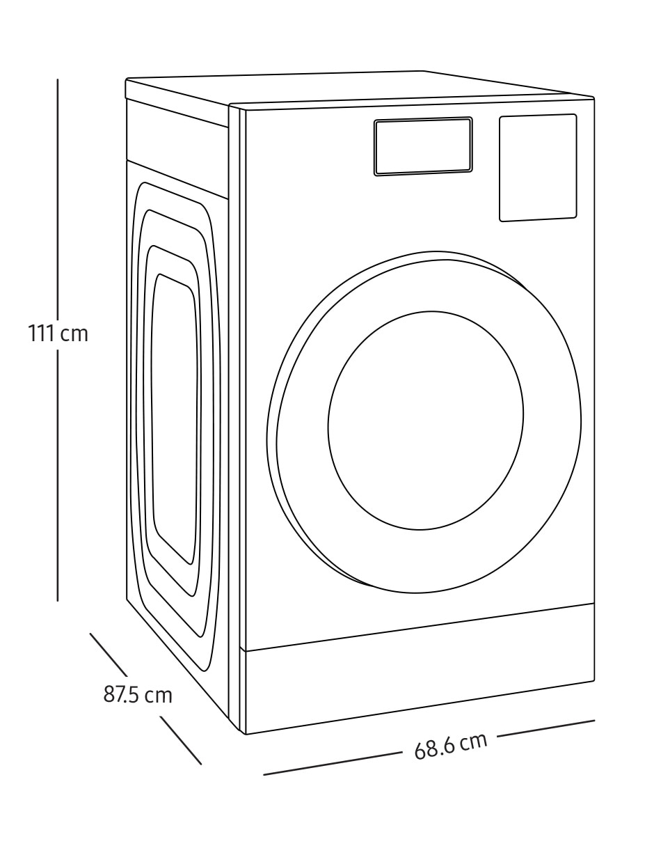 Combo Lavasecadora +Horno de microondas eléctrica 26 kg 15 kg F-WD26FBMS32AX 15