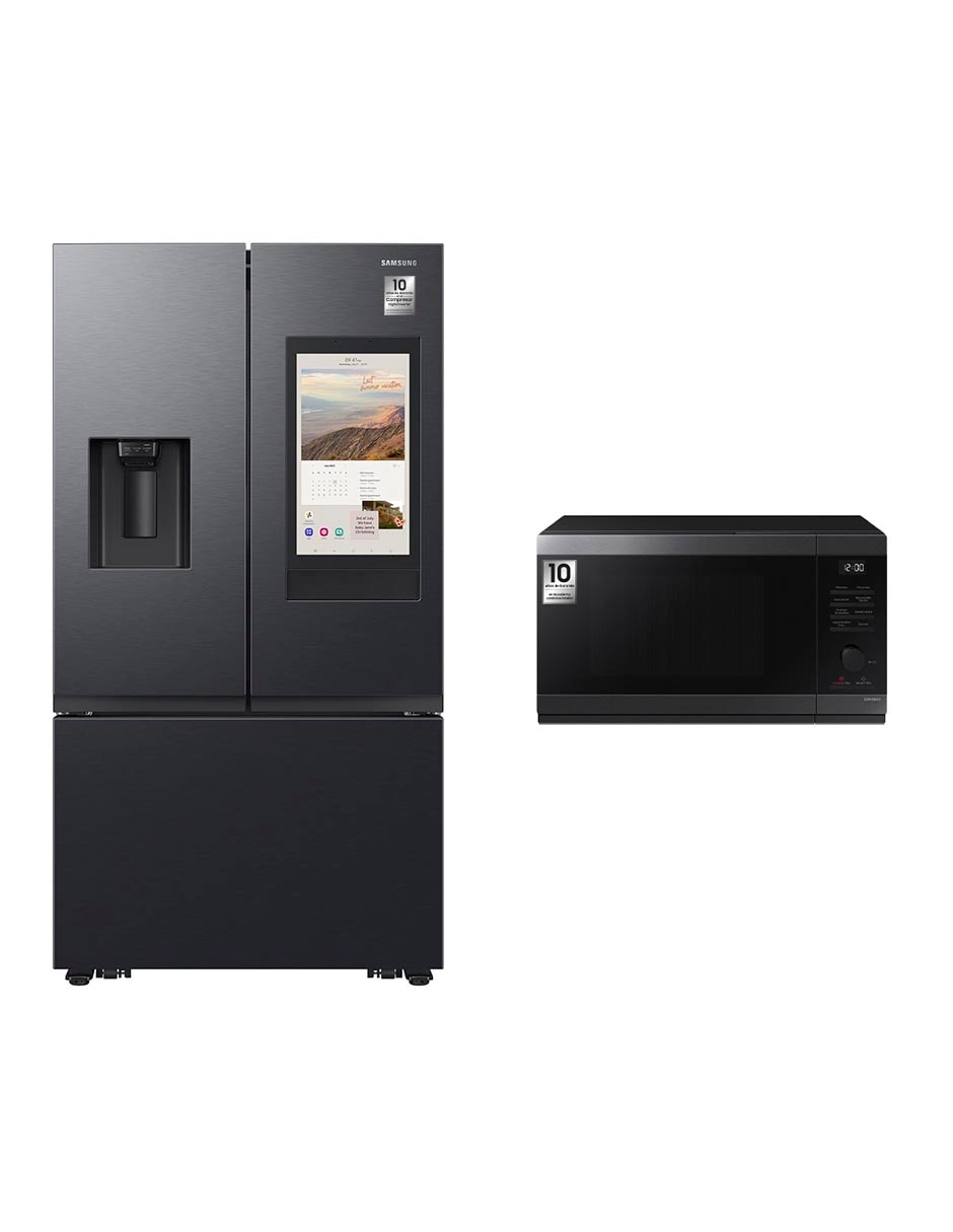 Combo Refrigerador French door 31 pies cúbicos tecnología inverter y fábrica de hielosF-RF32CG59MS32 + Microondas Samsung Combo Refrigerador French door 31 pies cúbicos tecnología inverter y fábrica de hielosF-RF32CG59MS32 + Microondas Samsung