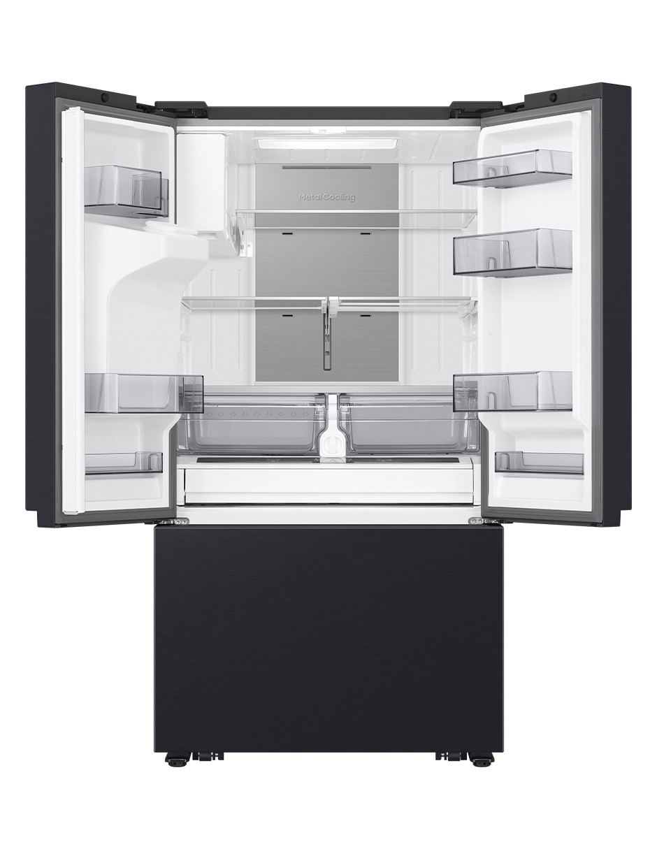 Combo Refrigerador French door 31 pies cúbicos tecnología inverter y fábrica de hielosF-RF32CG59MS32 + Microondas Samsung 2