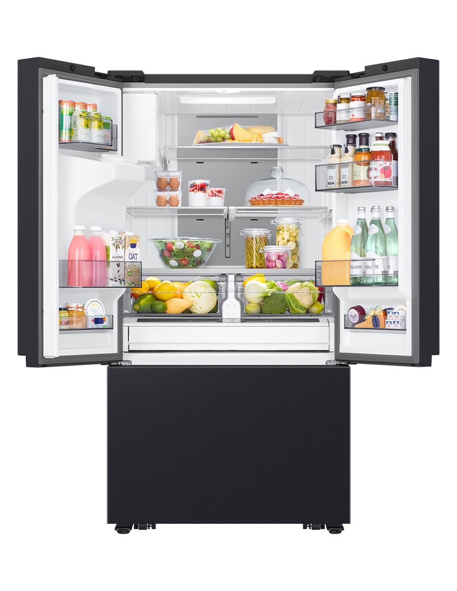 Combo Refrigerador French door 31 pies cúbicos tecnología inverter y fábrica de hielosF-RF32CG59MS32 + Microondas Samsung 3