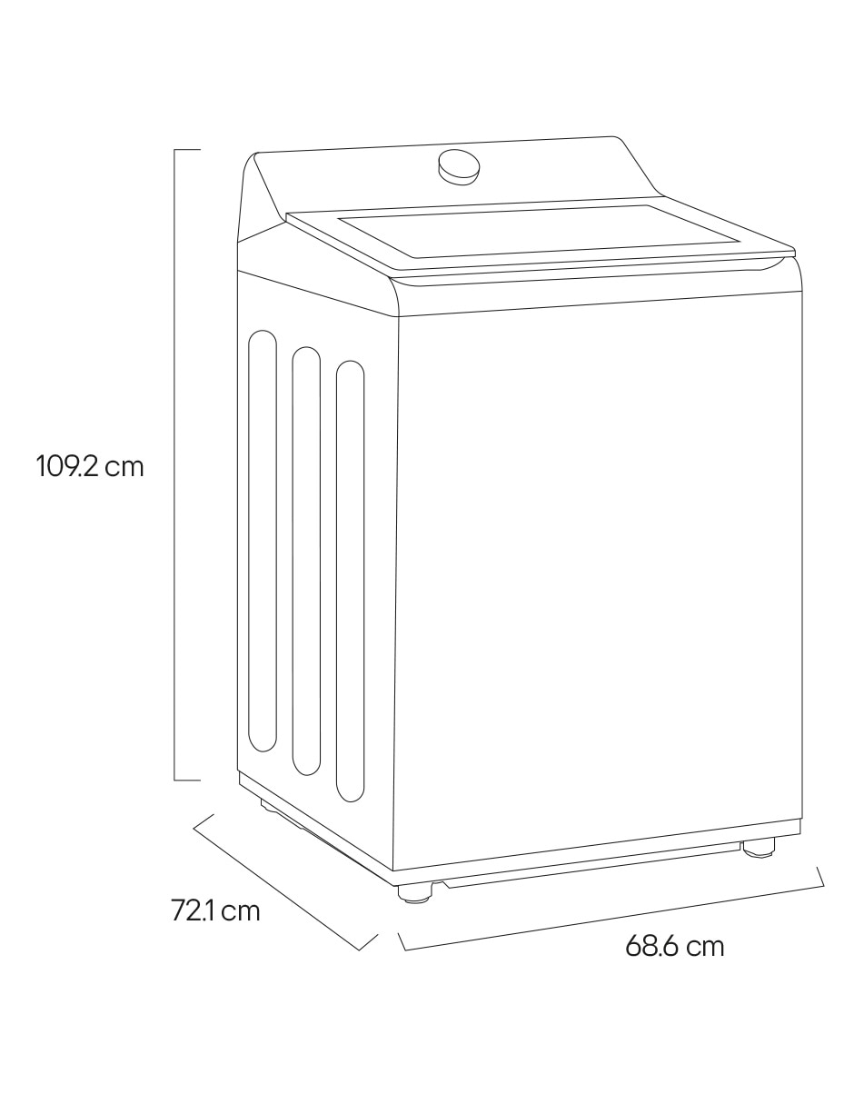 Lavadora 25 kg automática carga superior wt25ewtx6 12
