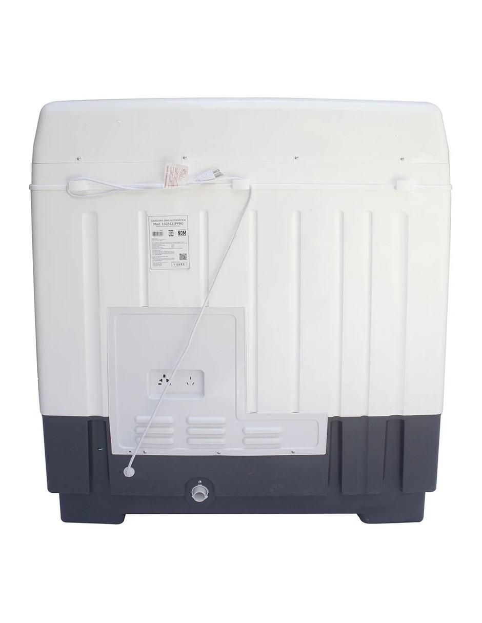 Lavadora doble tina 28 kg semiautomática carga superior ls28131ppbg 5