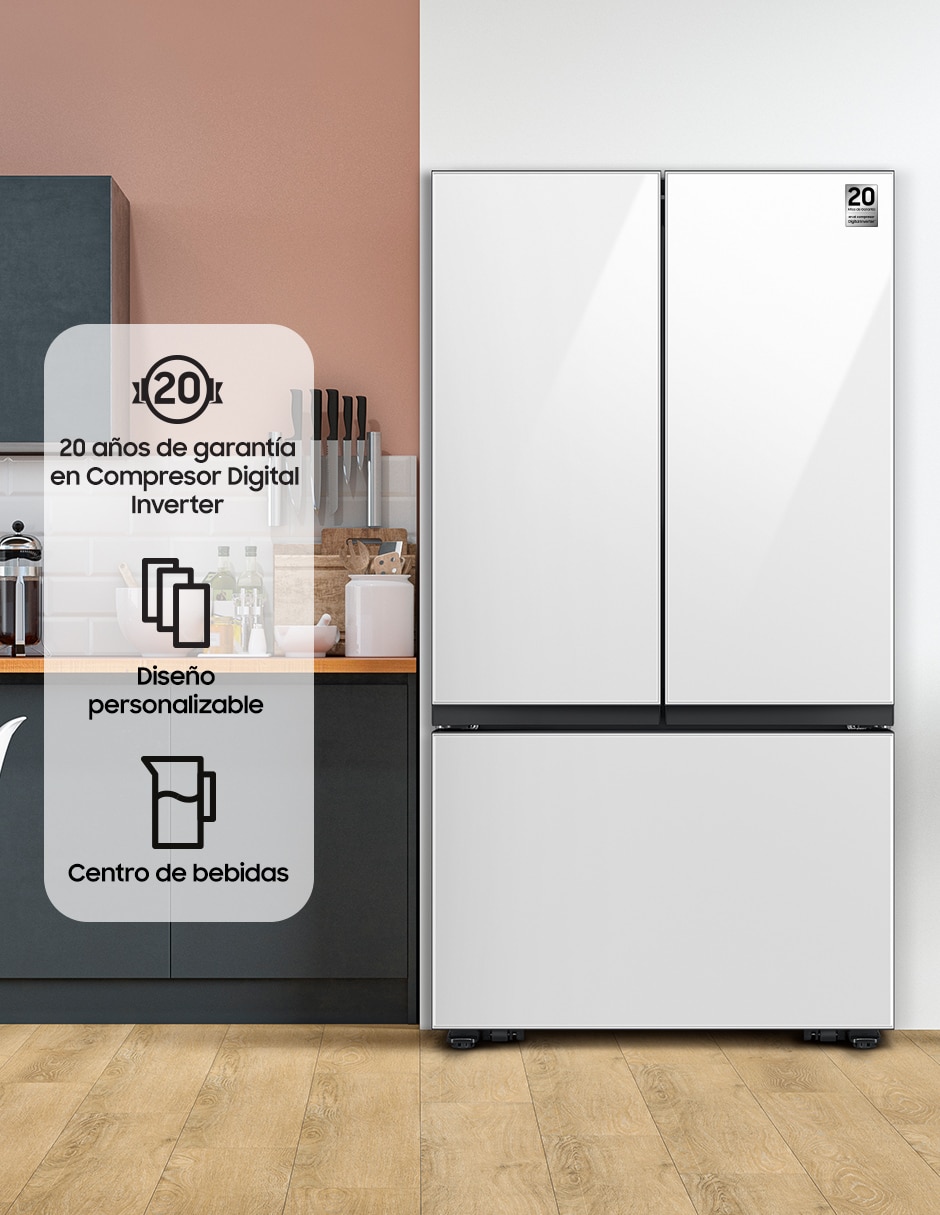 Refrigerador french door 32 pies cúbicos no frost y fábrica de hielos automática F-RF32CB5MG30T 2