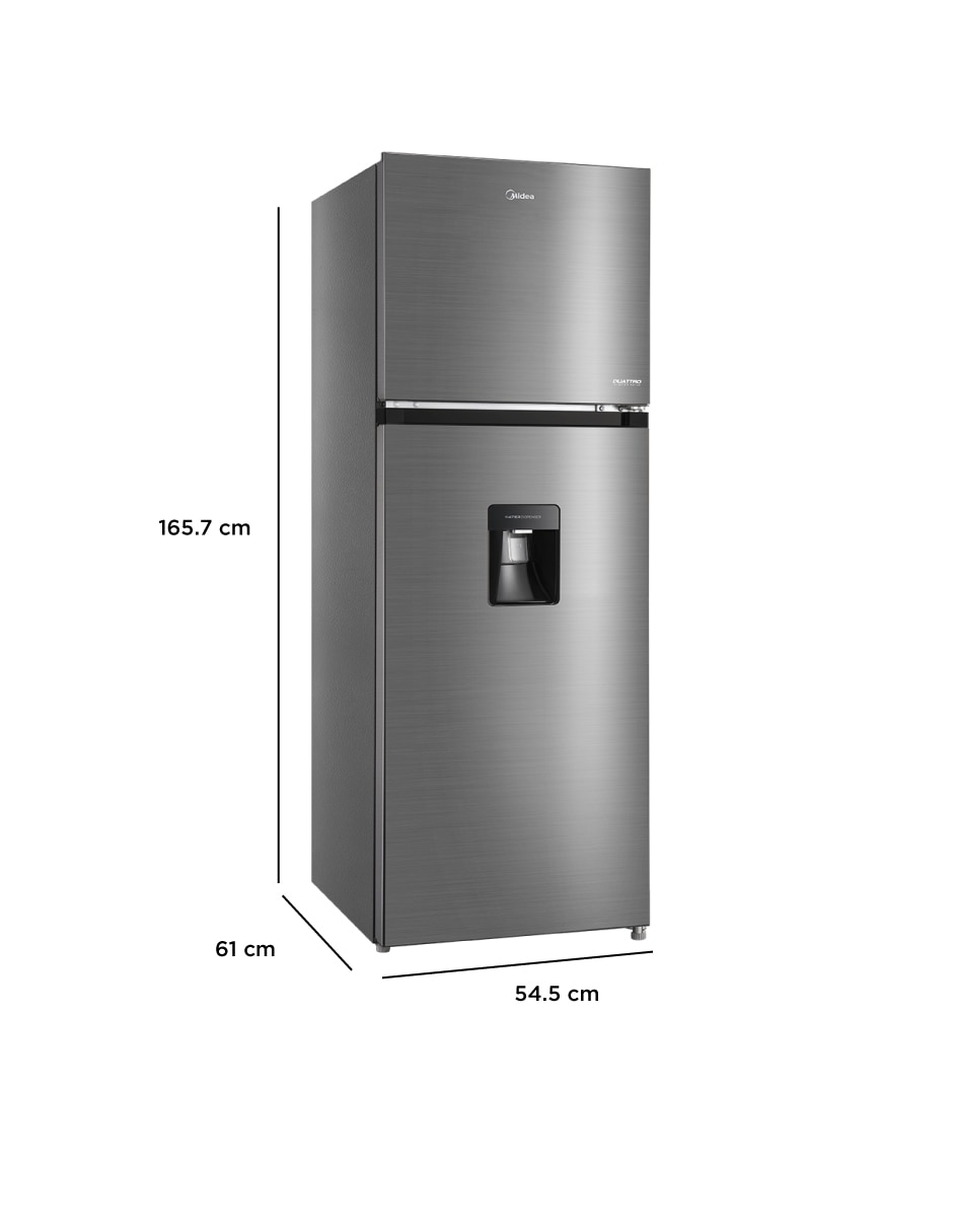 Refrigerador top mount 10 pies cúbicos no frost y fábrica de hielos MDT385MTM46WD 8