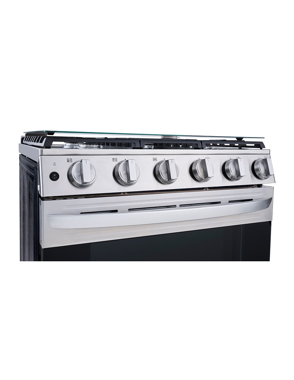 Estufa empotrable a gas LP 75.8 cm LGRL5840S de 5 quemadores 4