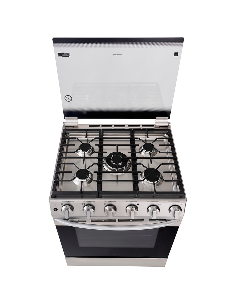 Estufa empotrable a gas LP 75.8 cm LGRL5840S de 5 quemadores 5