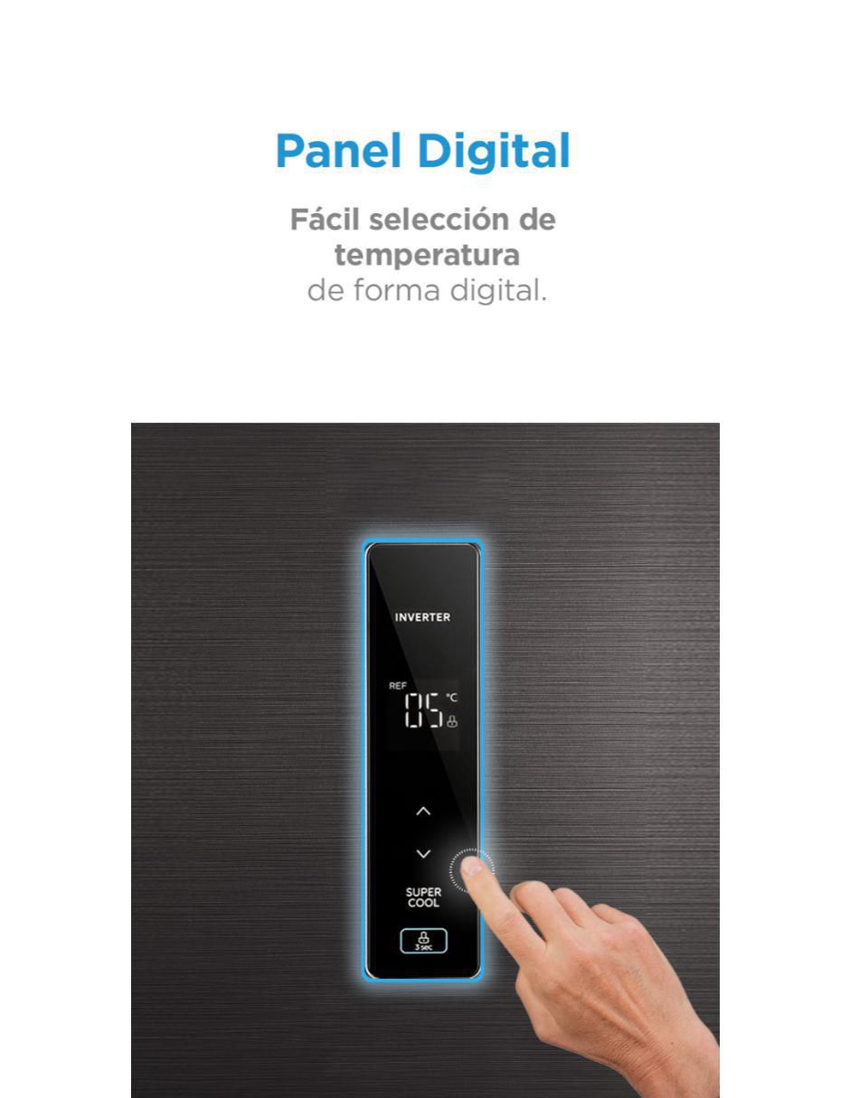 Refrigerador top mount Jazz Black 15 pies cúbicos inverter y fábrica de hielo MDRT580MTM28WD 11