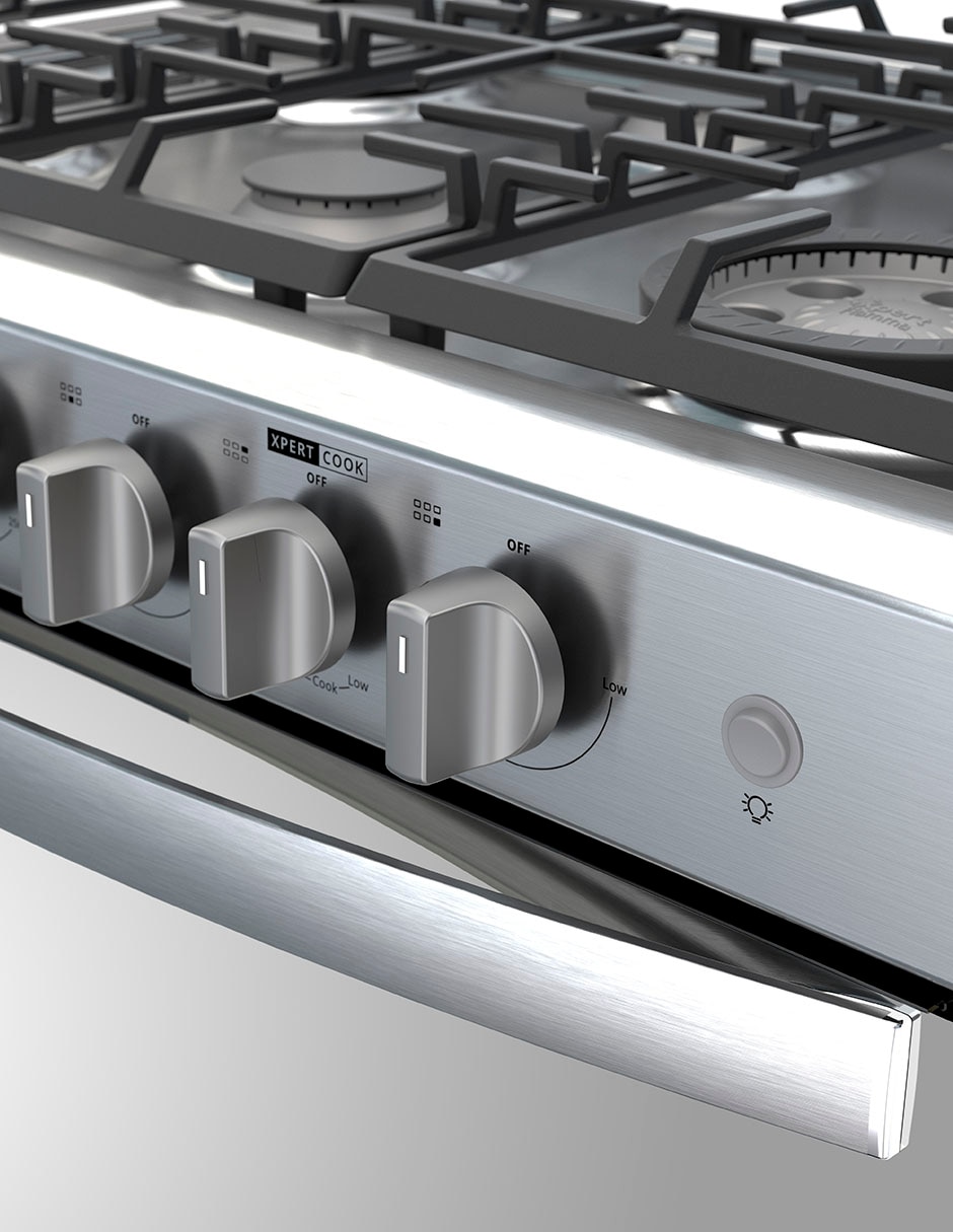 Combo estufa empotrable a Gas LP 76 cm CWER5100S-HH de 6 quemadores+Campana 4