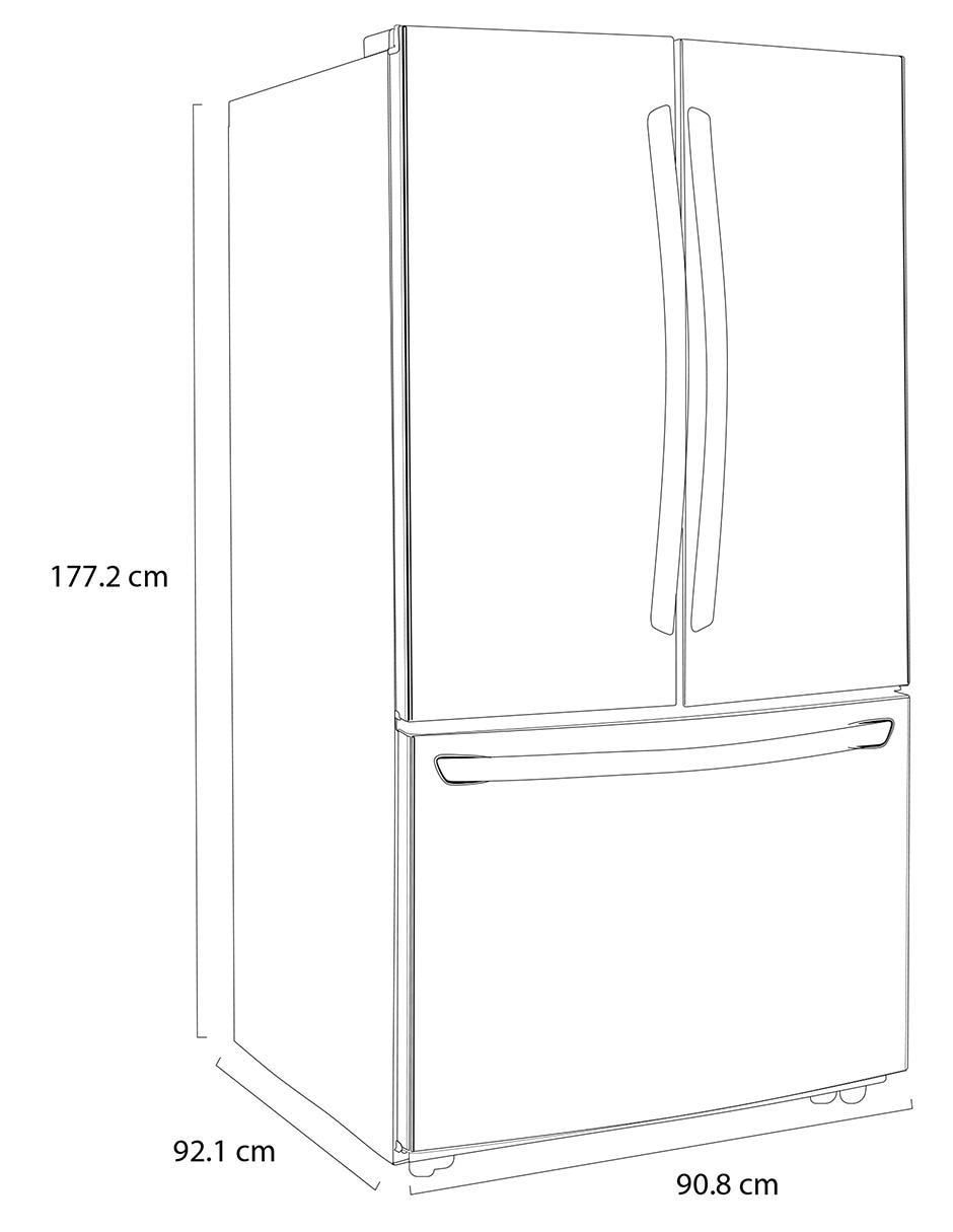 Refrigerador french door 29 pies cúbicos inverter y no frost GM39BT 12