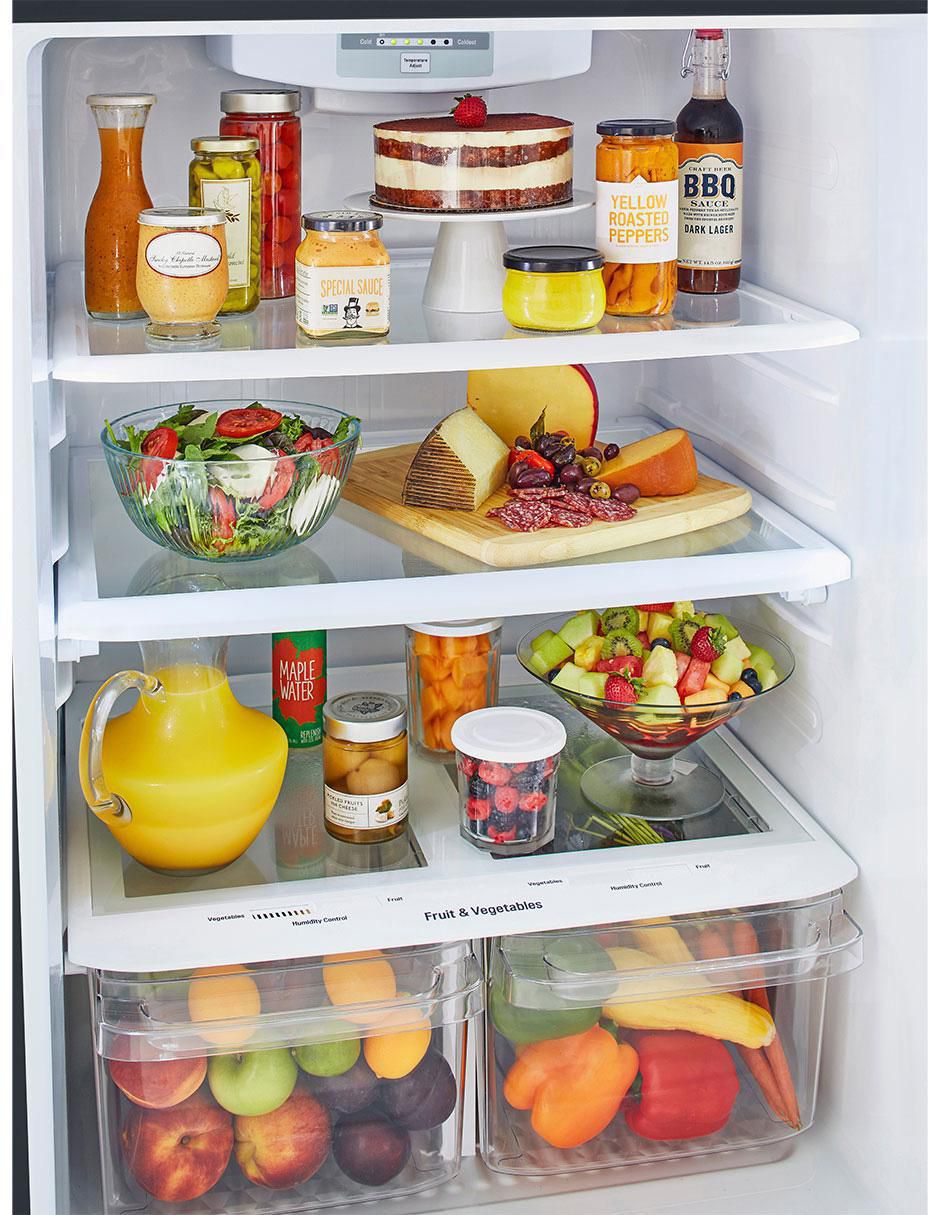 Refrigerador top mount Top Freezer 20 pies cúbicos inverter y no frost LT57BT 11