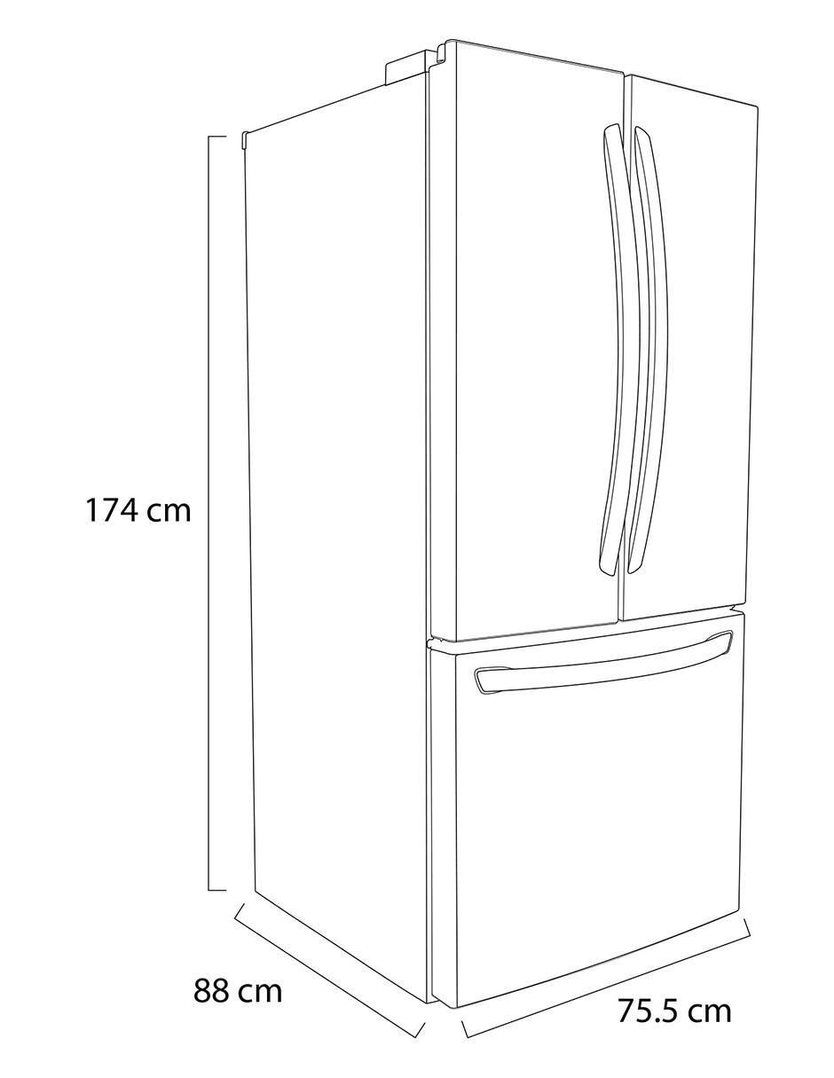 Refrigerador french door 22 pies cúbicos inverter y no frost GM22BIP 9