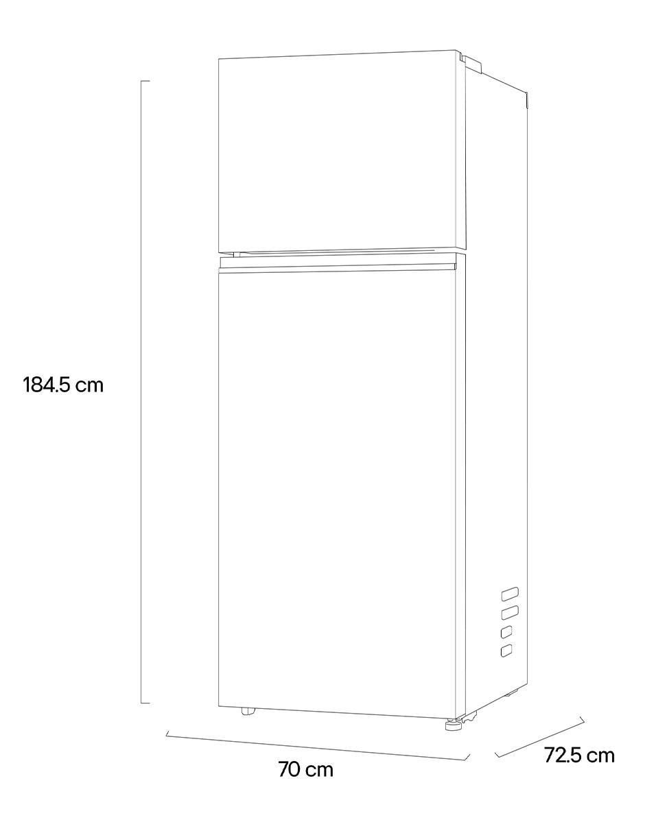 Refrigerador top mount Top Freezer 16 pies cúbicos inverter y no frost VT45BP 12
