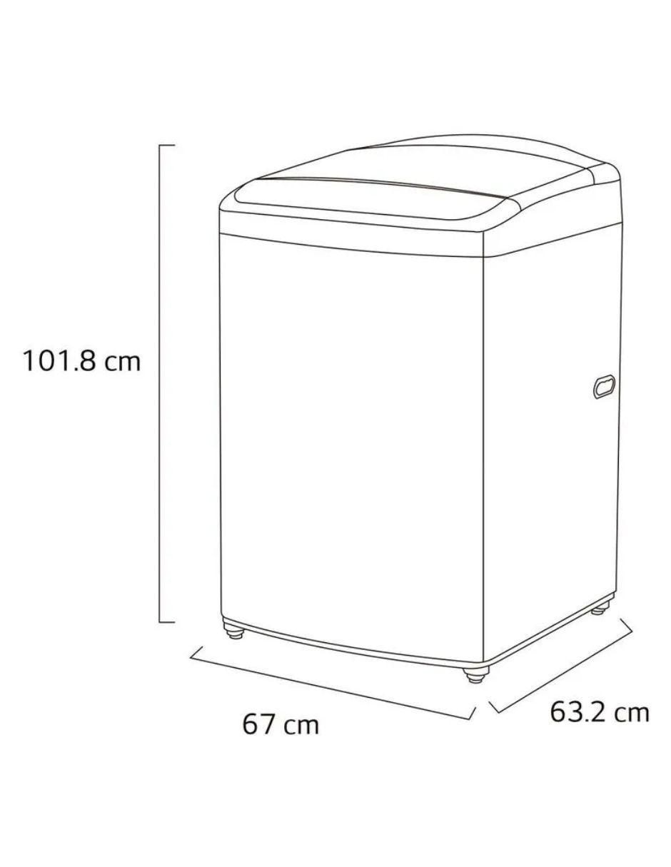 Lavadora 19 kg automática carga superior wt19wv6 11