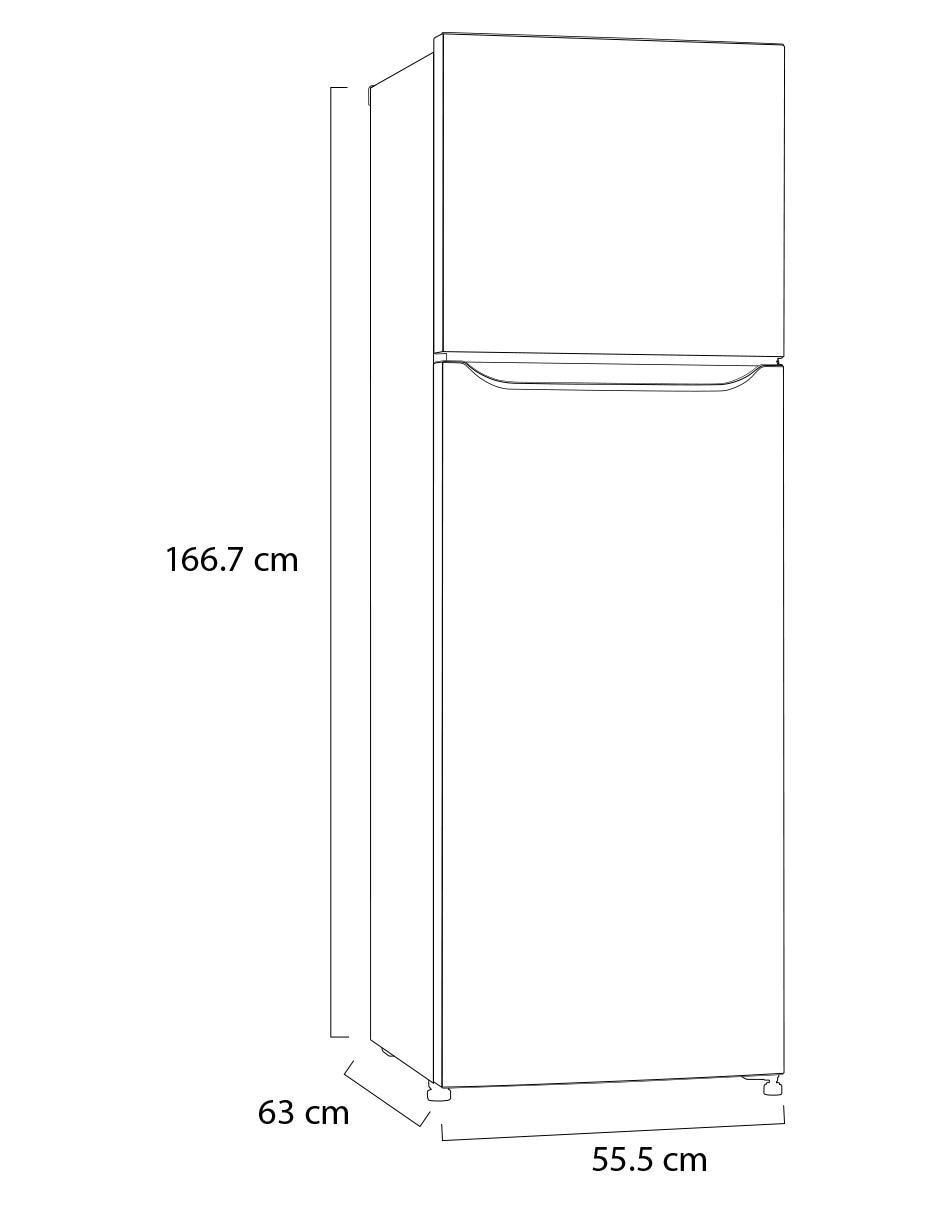 Refrigerador top mount TOP FREEZER 9 pies cúbicos inverter y no frost GT32BP 12