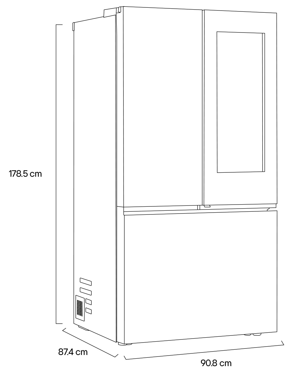 Refrigerador French Door 32 pies cúbicos inverter y no frost con fábrica de hielo 11