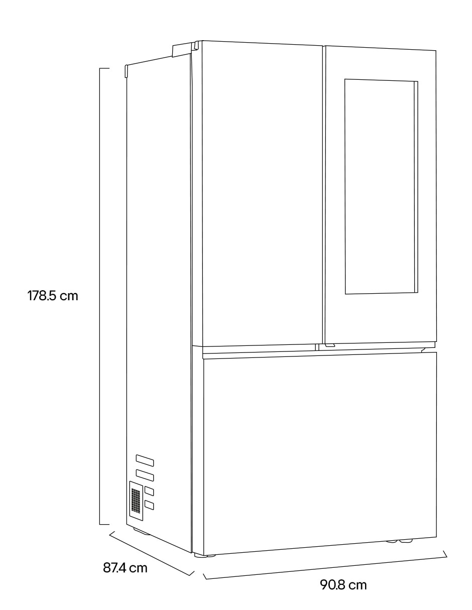 Refrigerador french door 32 pies cúbicos fábrica de hielo GM90FQT 11