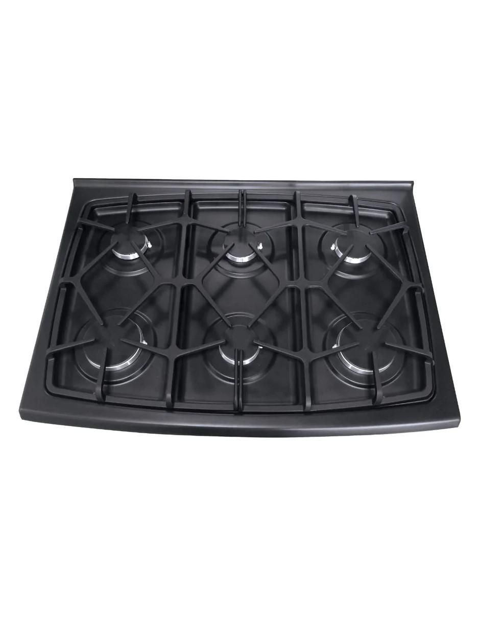 Estufa de piso a gas LP 84 cm EK-501FNM-NEG de 6 quemadores 5