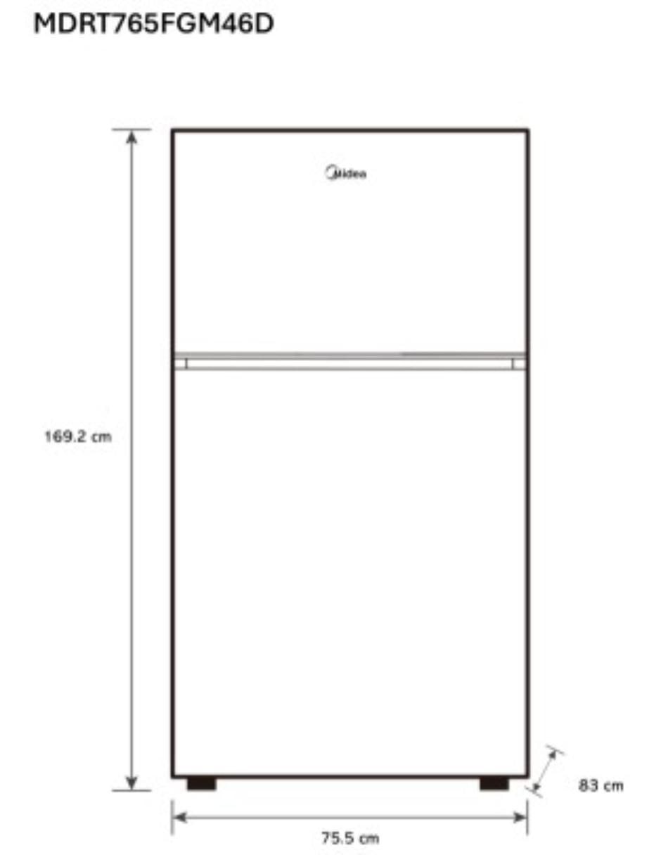 Refrigerador top mount Inverter Quattro 20 pies cúbicos inverter y no frost y fábrica de hielo MDRT765FGM46D 11