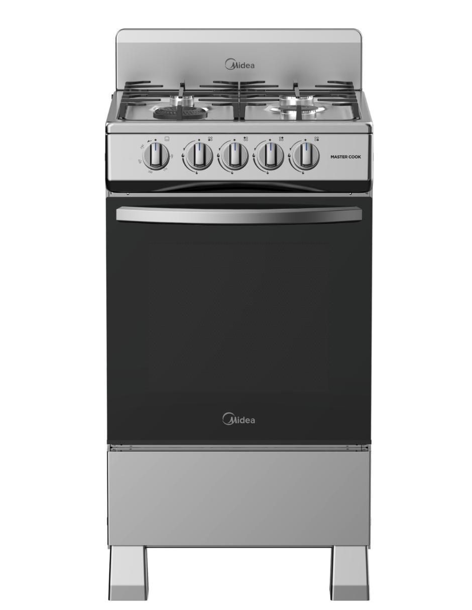 Estufa de piso a gas LP mastercook 55.6 cm MGS20FS1BIABG de 4 quemadores Estufa de piso a gas LP mastercook 55.6 cm MGS20FS1BIABG de 4 quemadores