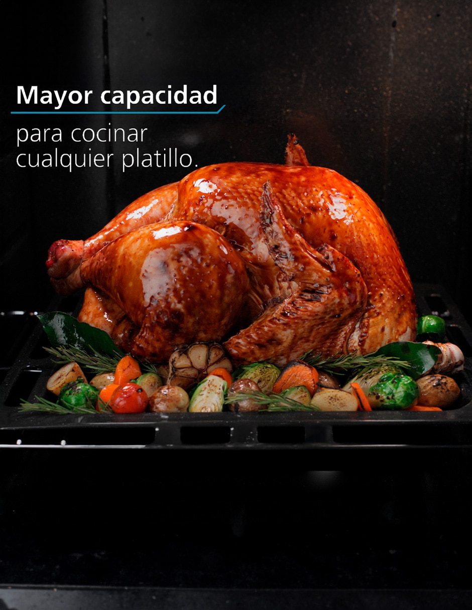 Estufa de piso a Gas LP Air Fry 76 cm EMHA7602DSS0 de 6 quemadores 5