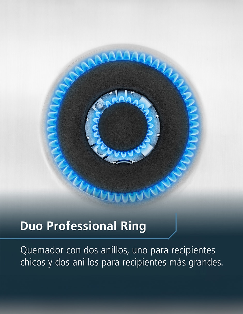 Estufa de piso a Gas LP Air Fry 76 cm EMHA7602JBS0 de 6 quemadores 12