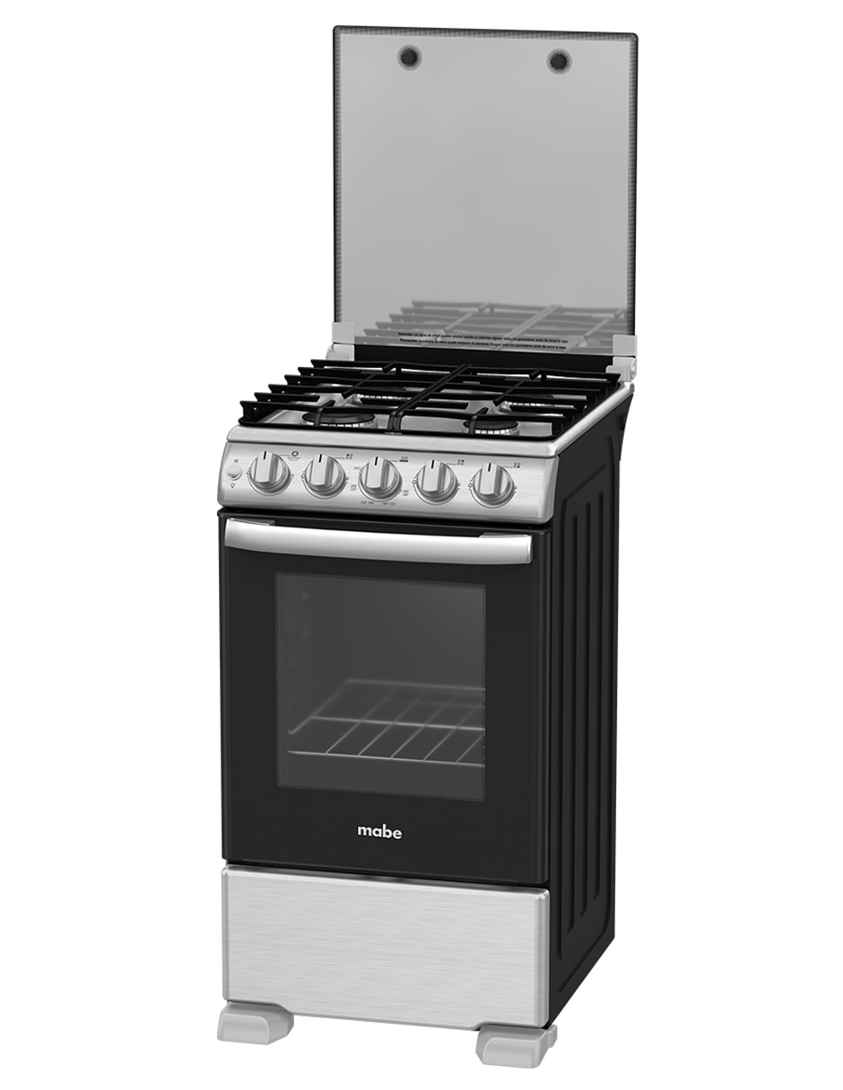 Combo estufa de piso a Gas LP Tecnología Ultimate Cooking y Cleaning 50.60 cm EM5060X2CMPU50 de 4 quemadores + Campana 15
