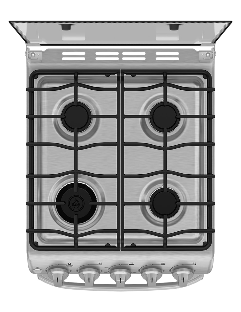 Combo estufa de piso a Gas LP Tecnología Ultimate Cooking y Cleaning 50.60 cm EM5060X2CMPU50 de 4 quemadores + Campana 8