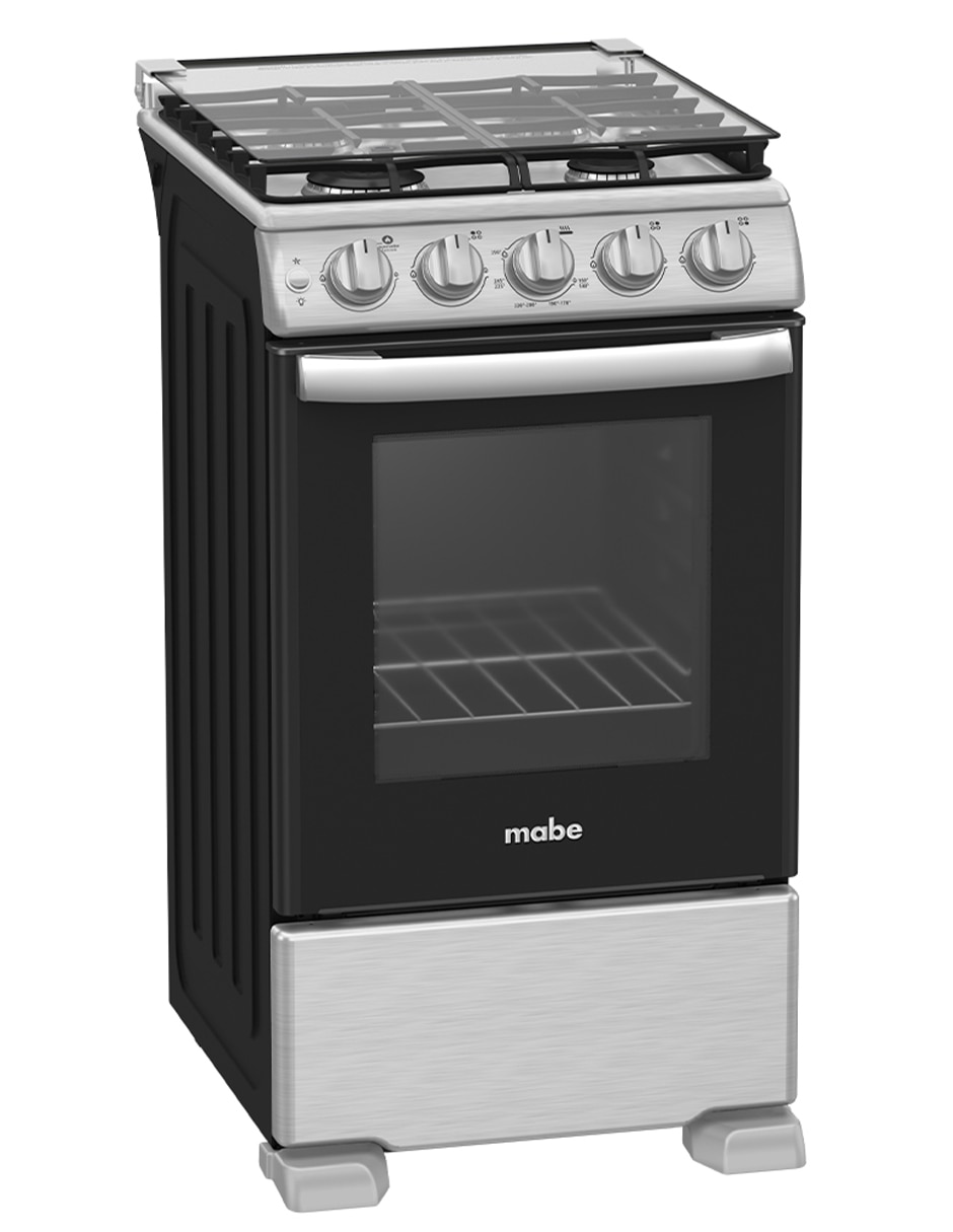 Combo estufa de piso a Gas LP Tecnología Ultimate Cooking y Cleaning 50.60 cm EM5060X2CMPU50 de 4 quemadores + Campana 10