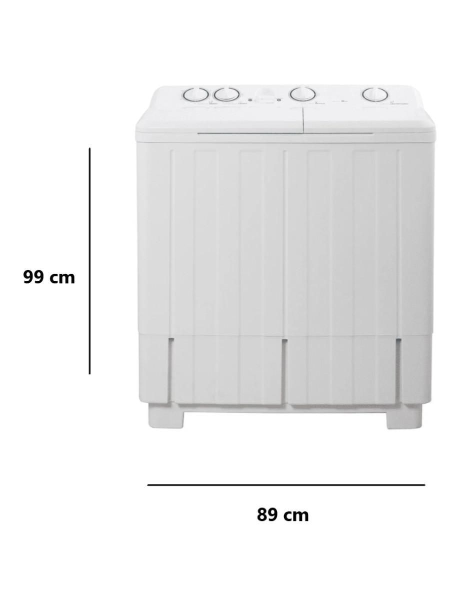 Lavadora doble tina 15 Kg semiautomática carga superior DWM-K300PWA 5