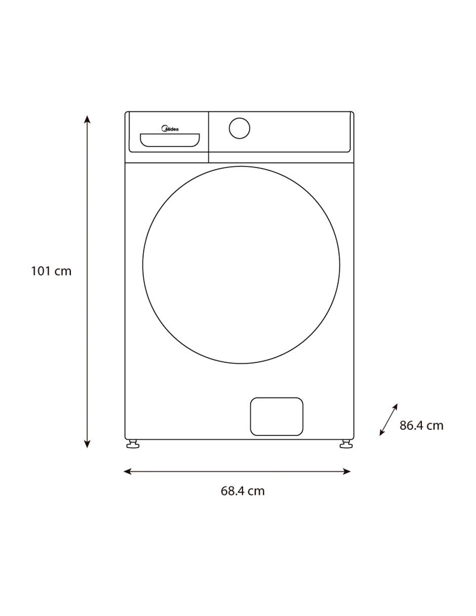 Lavadora 21 kg automática carga frontal 
MH04W210/S 6