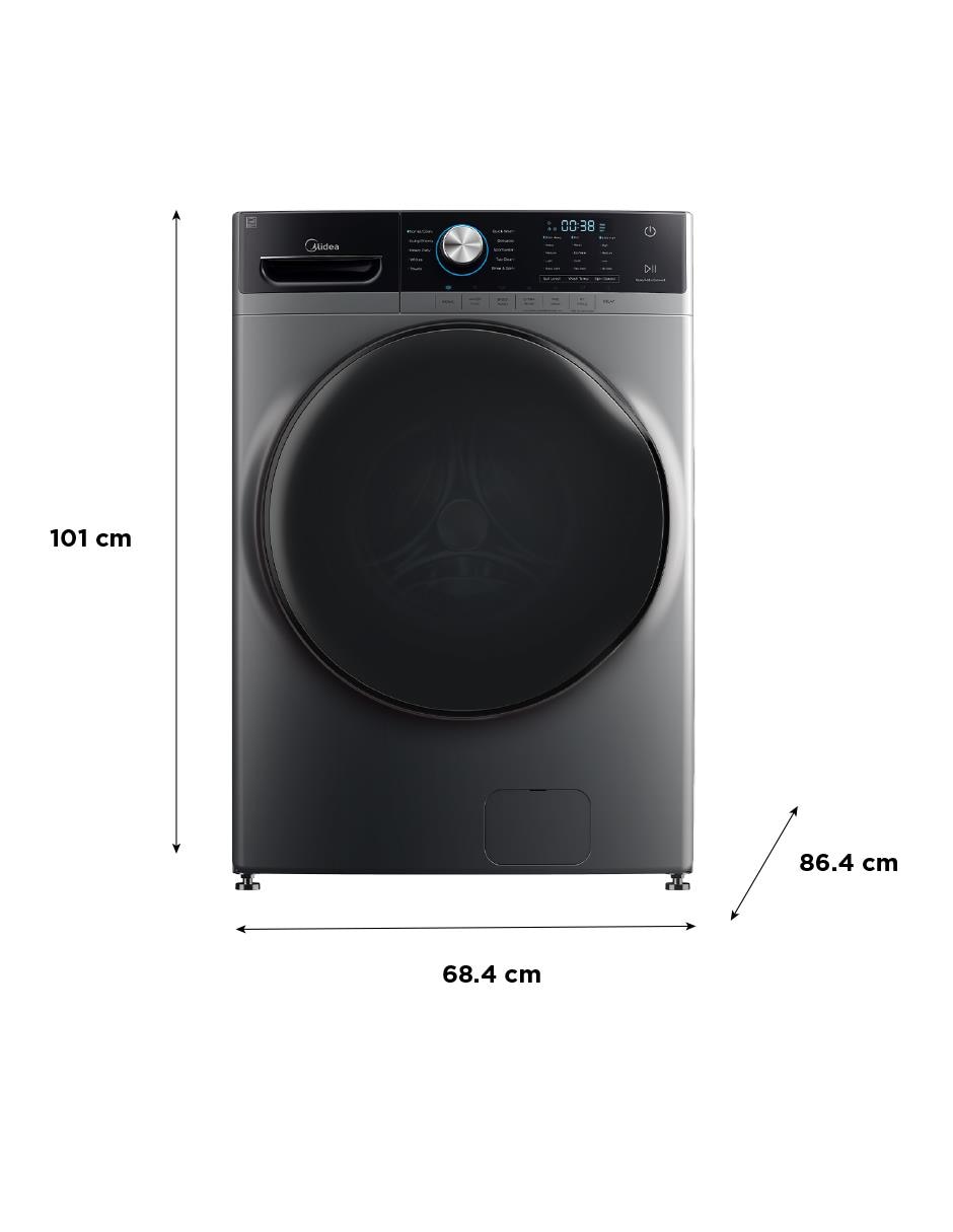 Lavadora 21 kg automática carga frontal 
MH04W210/S 7