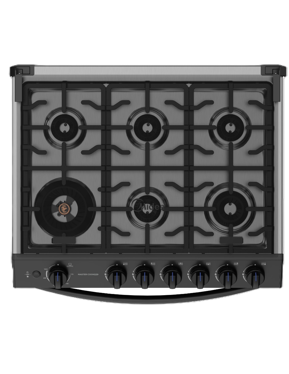 Estufa de piso a Gas natural/LP 75.7 cm MGS30FS1LIASBT de 6 quemadores 7