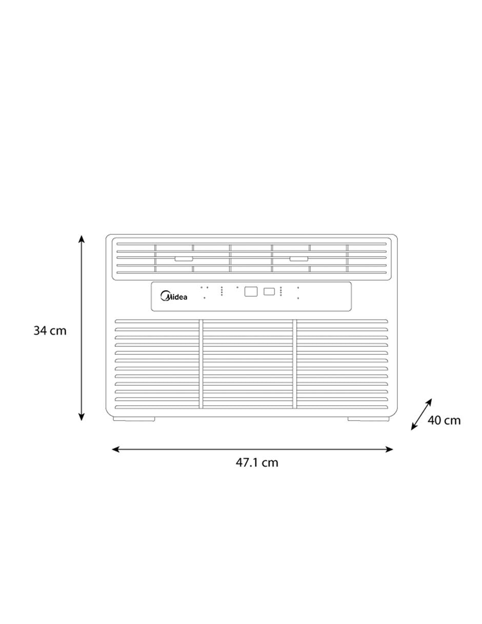 Aire acondicionado de ventana frío 8000 BTU 
MAW08C1OUK 115V 6