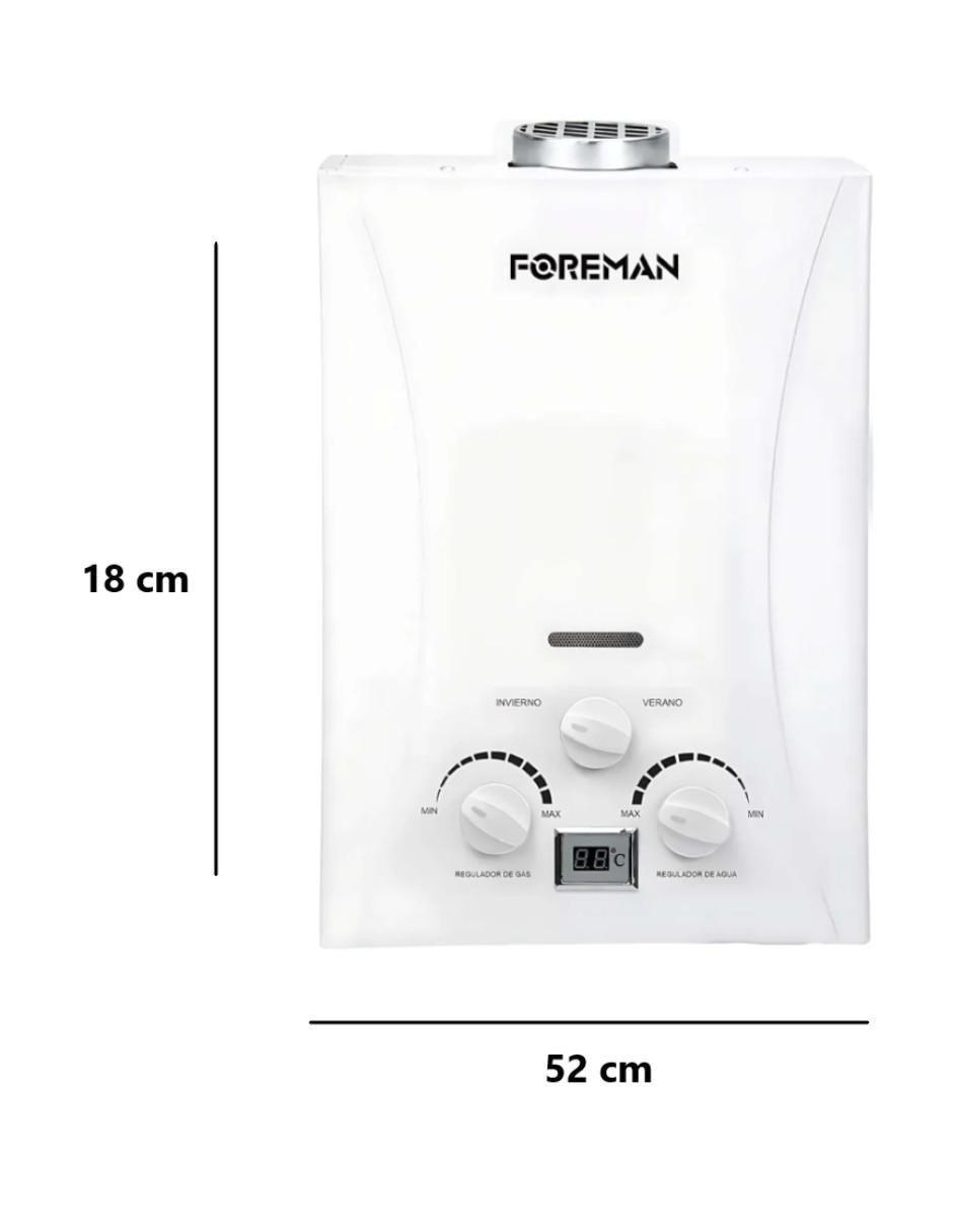 Calentador de paso FO21026L 6 L Gas LP 6
