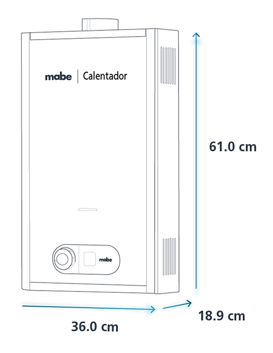 Calentador instantáneo CIM142SLP 14 L gas lp 9