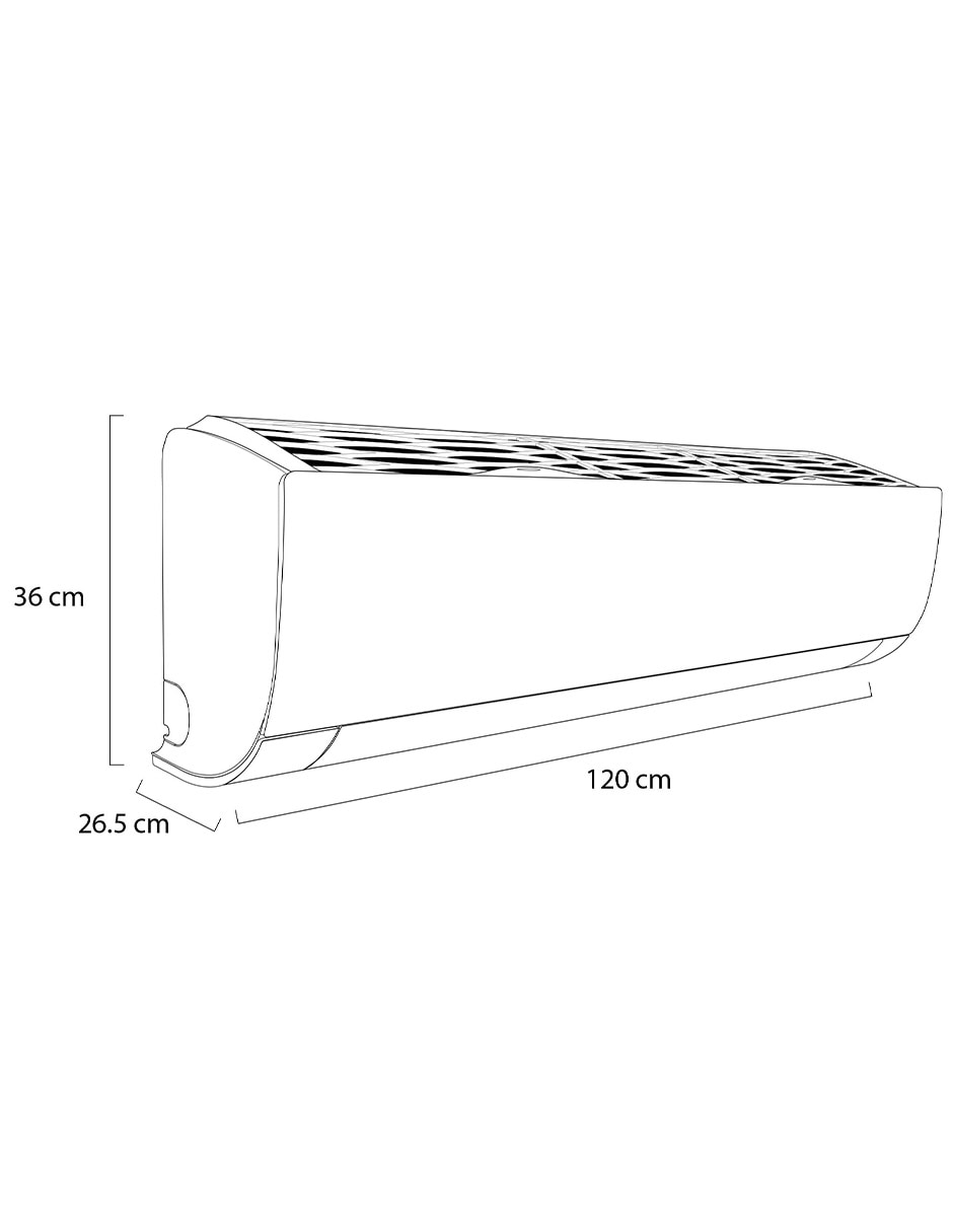 Aire acondicionado mini split frío y calor 33000 BTU SW362H8 2